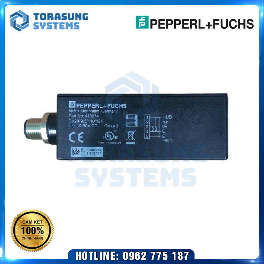 Cảm Biến Quang Pepperl Fuchs DK20-9.5/110/124